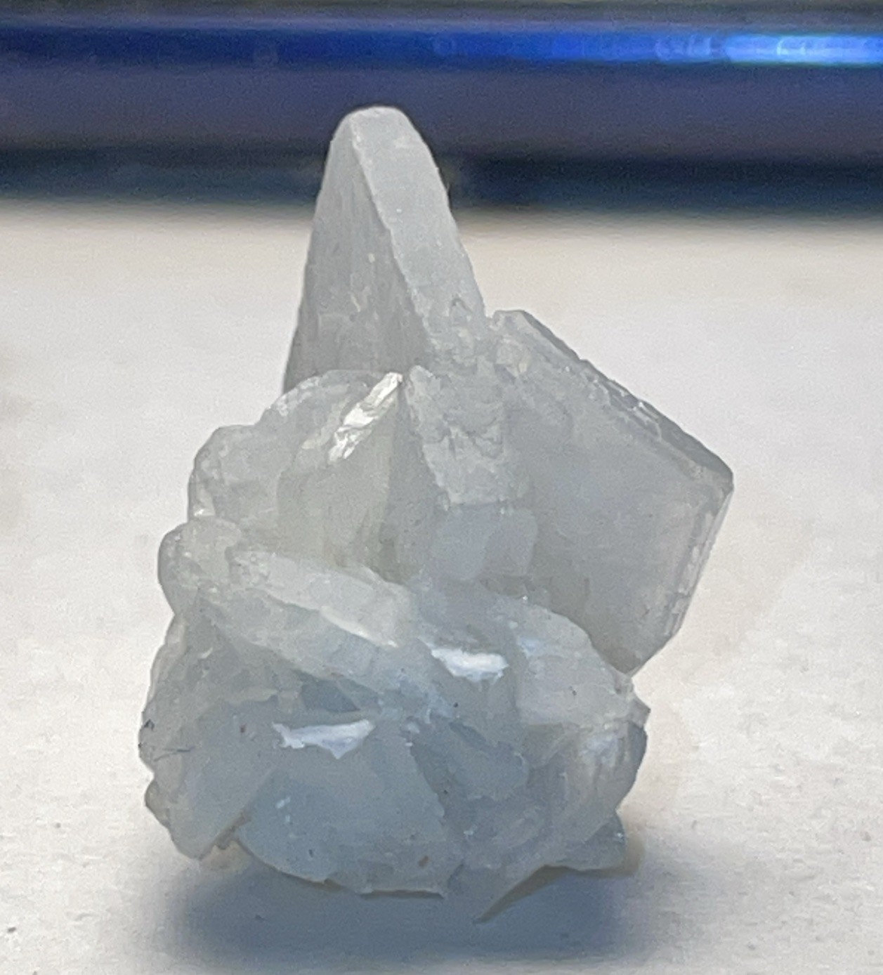 STUNNING BLADED BLUE BARYTE THUMBNAIL SICHUAN PROVINCE,CHINA