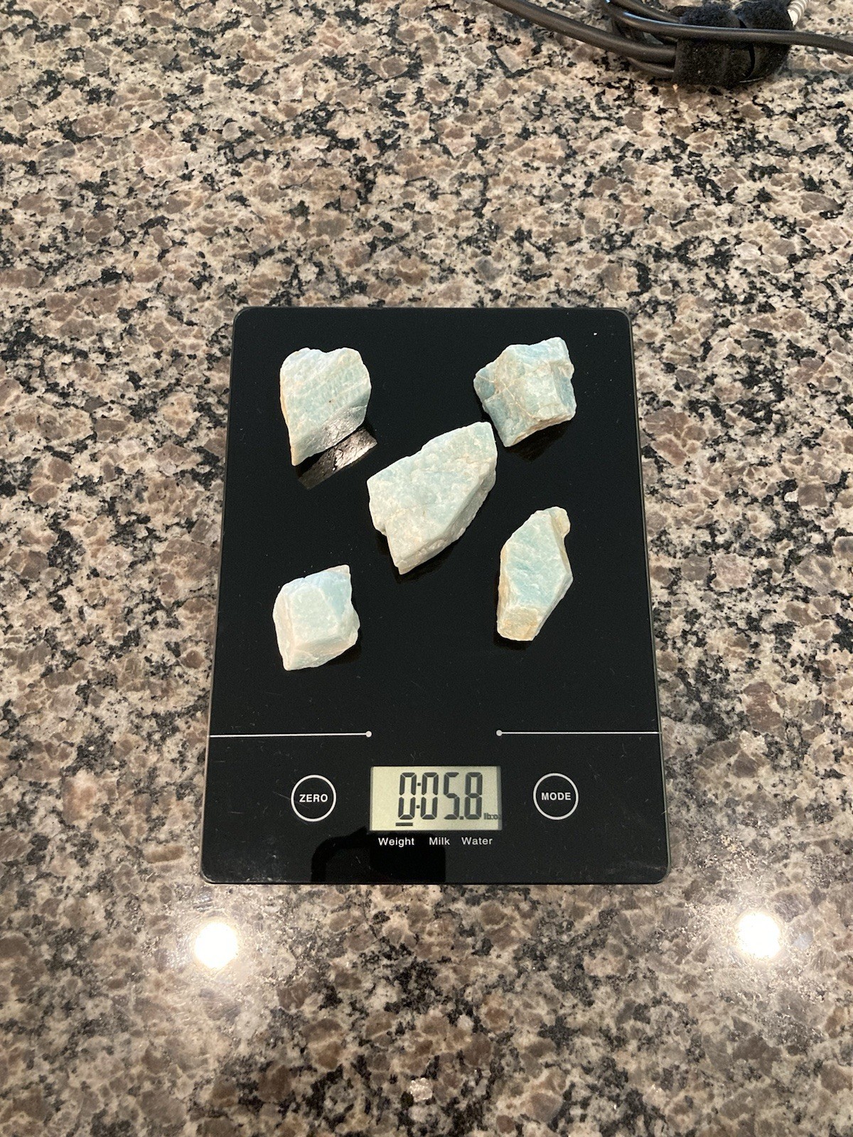 5 Pieces of Beautiful Amazonite 5.9oz – 167g PIKES PEAK Colorado