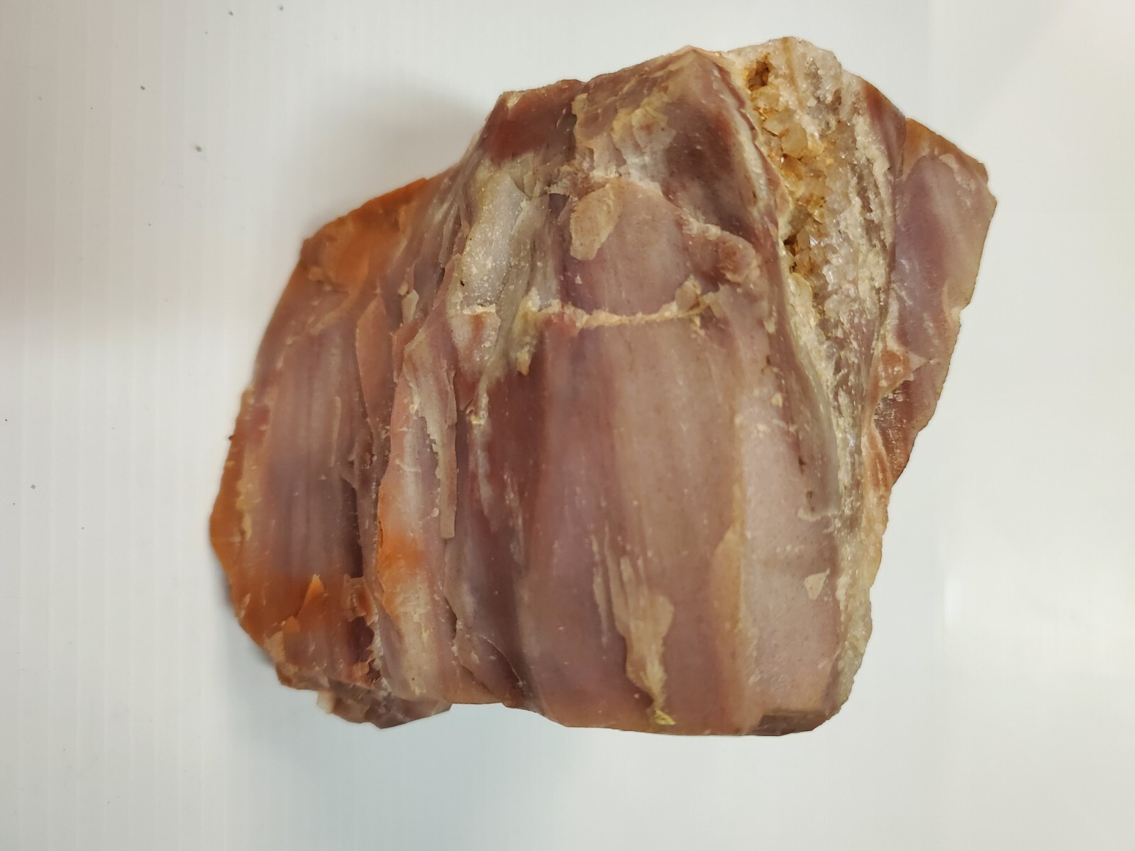 Rose Quartz? Crystal Rough Stone paperweight – as is – 3.75″x3″