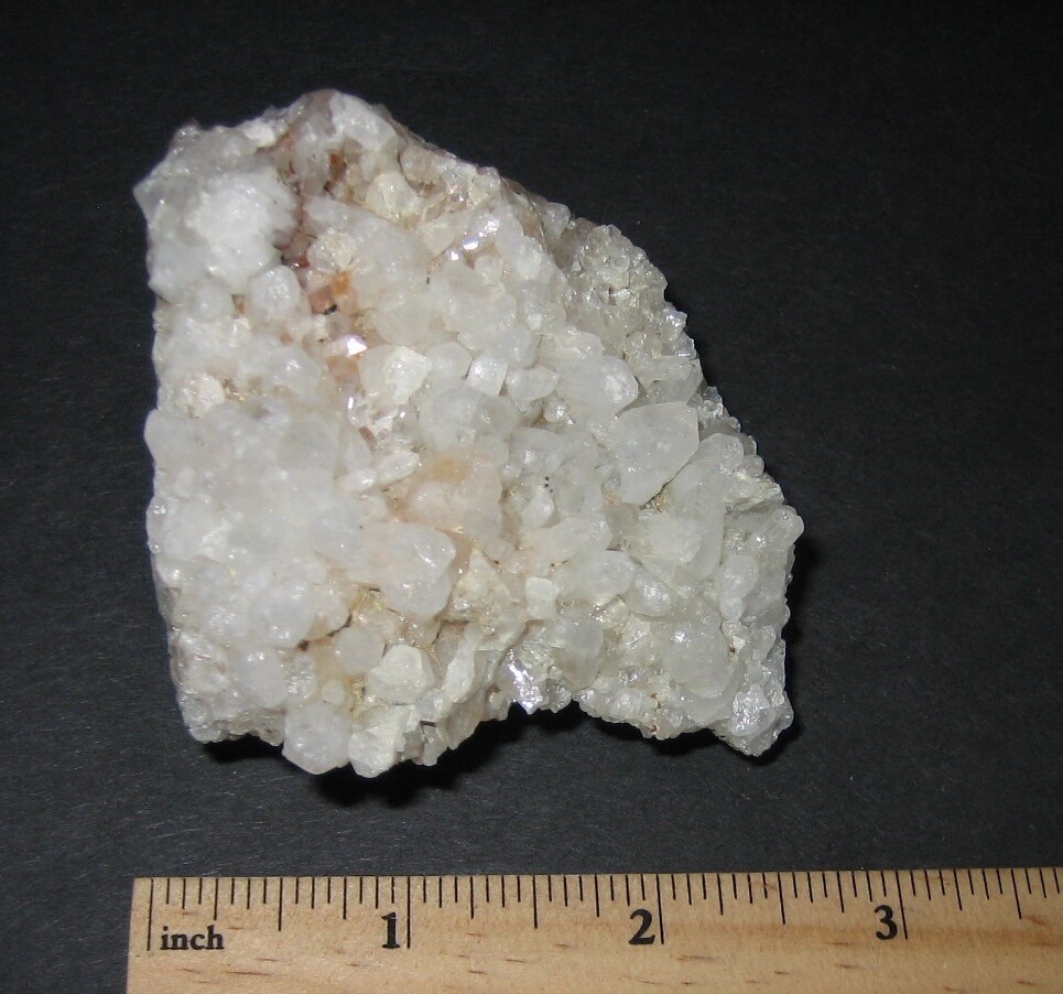 BEAUTIFUL RARE LOCALITY NATURAL 2.5″x 3″ QUARTZ CRYSTAL CLUSTER NH, USA 184g *A1