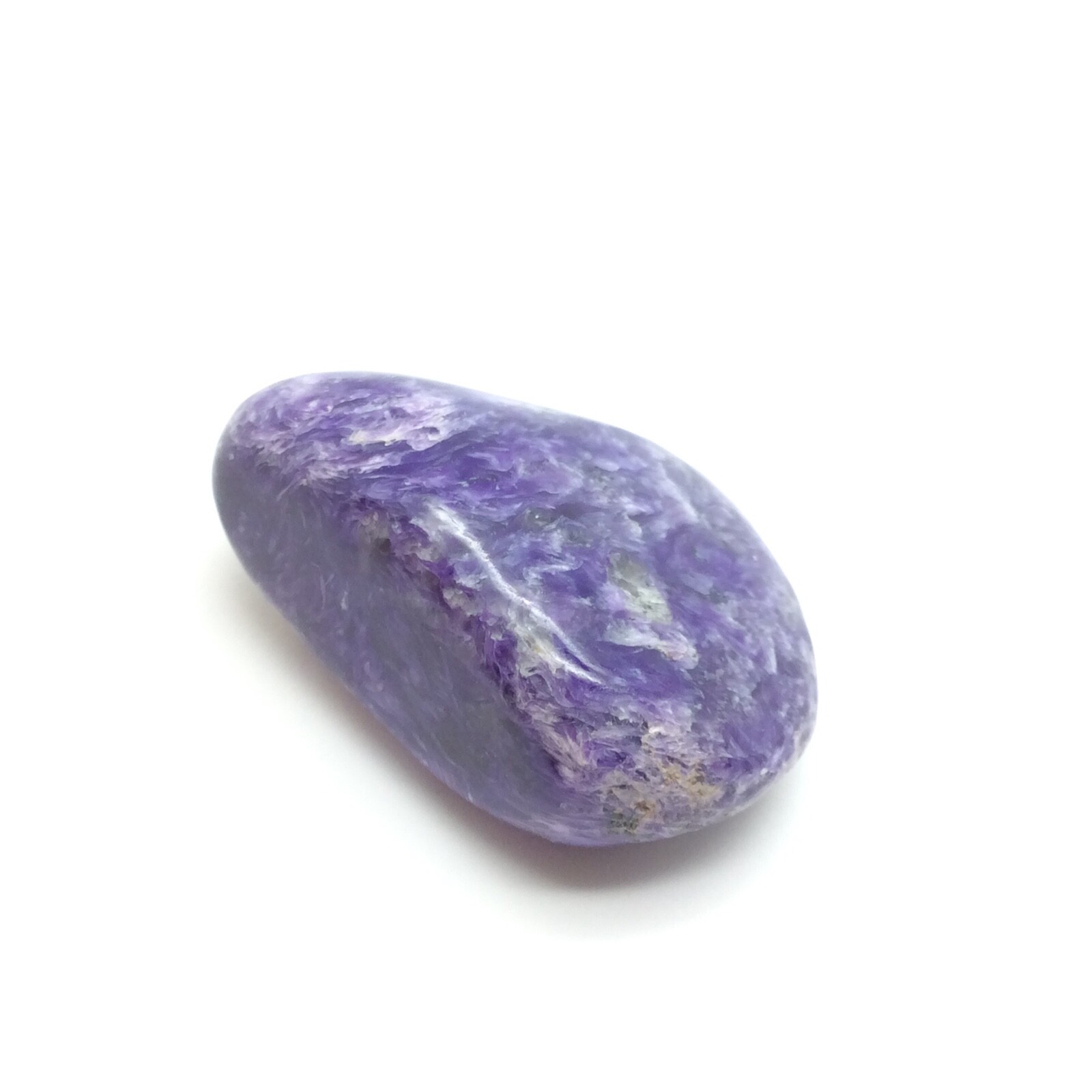 Charoite Pebble Purple Gem Stone Polished Siberian River Specimen Siberia #4