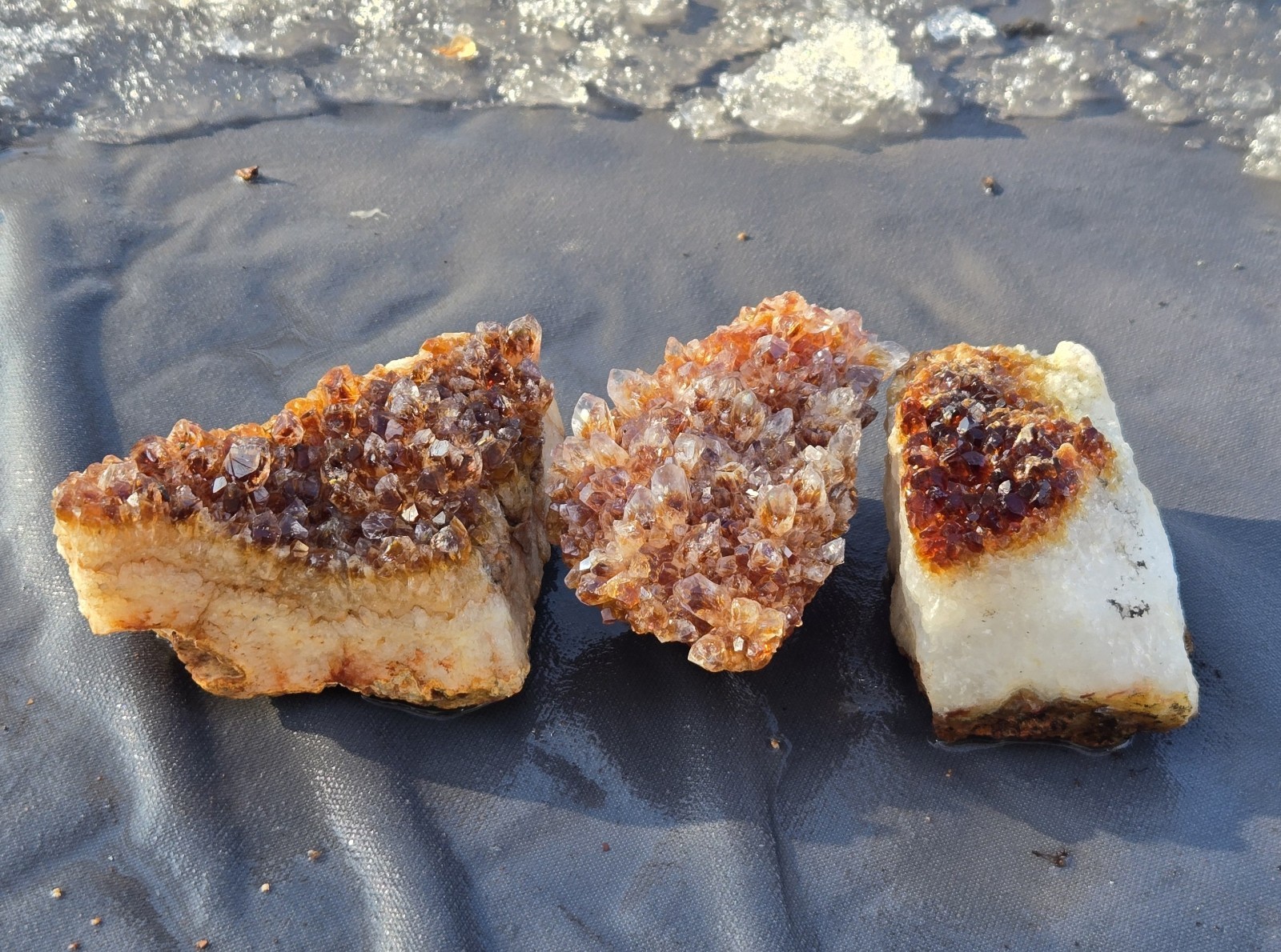 Citrine Crystal Cluster, 3″ – 4.5″ x 2″ – 3.75″, 9 – 15 oz., Bulk Discount