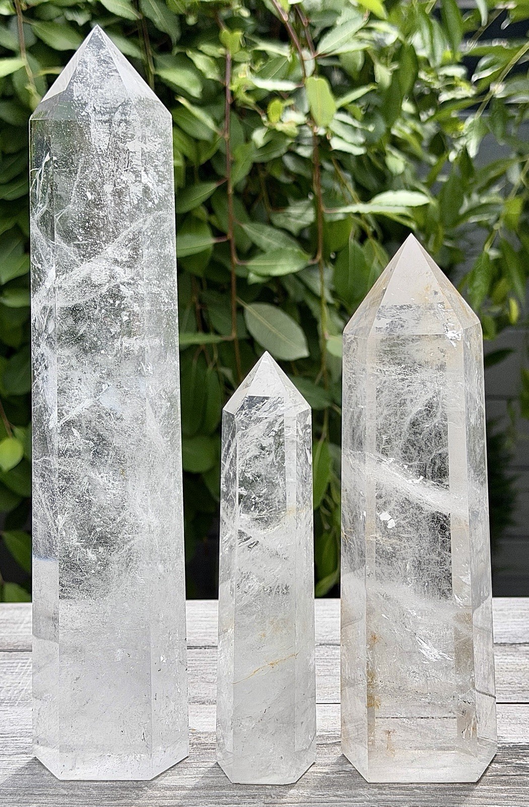 Wholesale Lot 2-3 Pcs Clear Quartz Tower Obelisk Point natural Crystal Energy