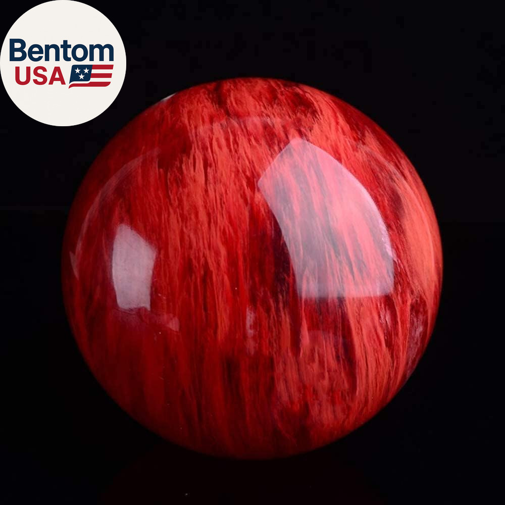 Red Obsidian Ball with Stand, 4 Inch Natural Red Crystal Ruby Ball Sphere Meltin