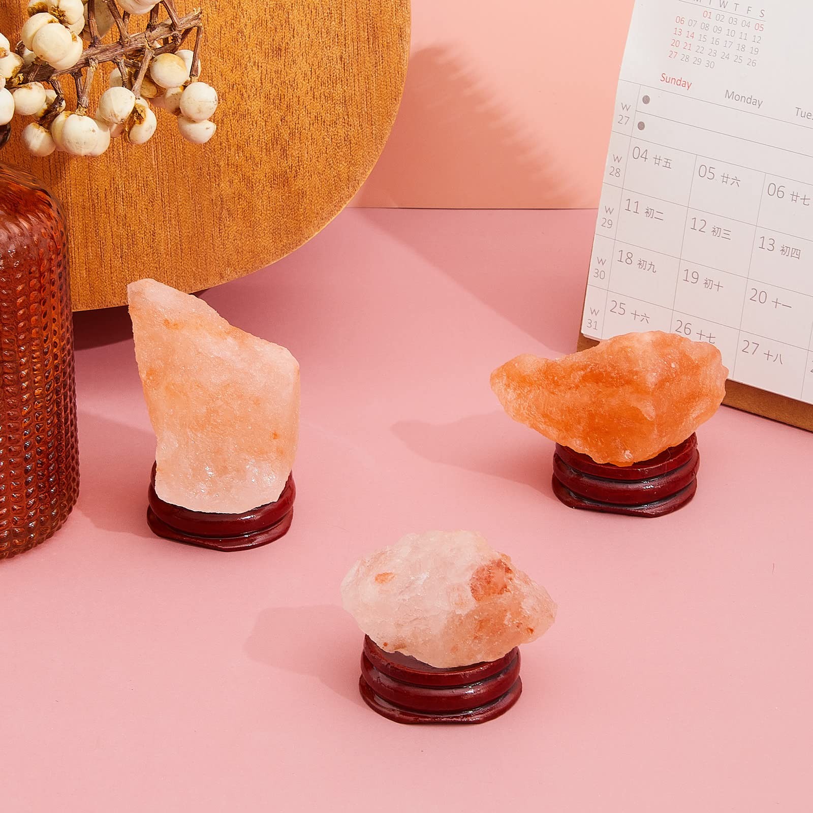 Taiyin 15 Pcs Sphere Stands for Display Crystal, Crystal Holder Wood Egg Ball…