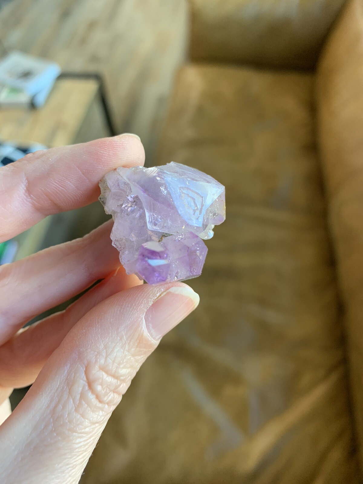 Vintage Collection Mini Purple Lilac Amethyst Crystal Cluster, Veracruz Mexico