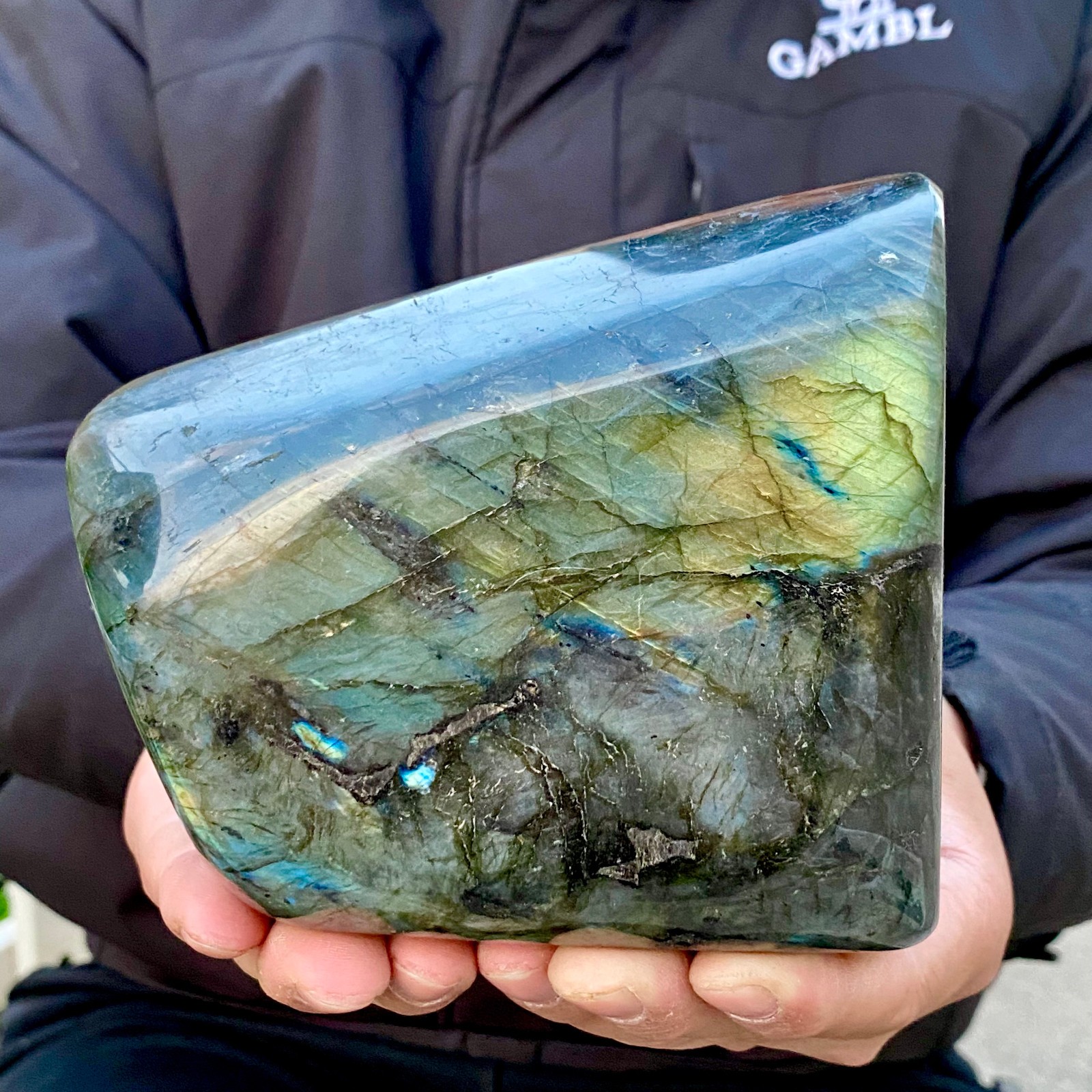 3.5LB Natural Labradorite Crystal Mineral Specimen Energy Healing Reiki