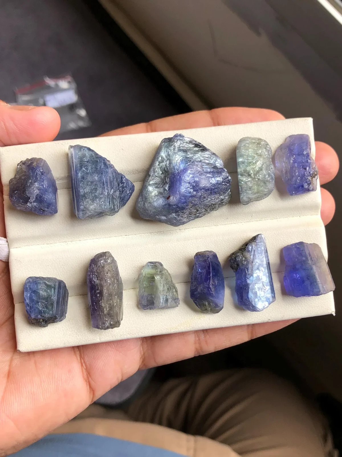 Natural Tanzanite Rough Gemstone, Bi Color Tanzanite Raw, Healing Rough, Tz#19