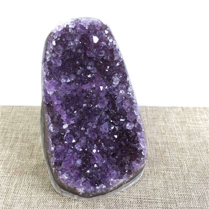 600g+ Natural Amethyst geode quartz cluster crystal specimen healing