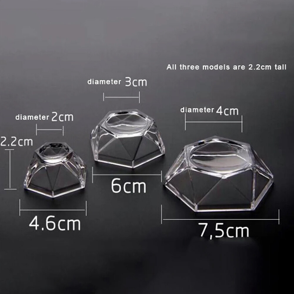 10Pcs Acrylic Display Crystal Ball Base Stand Quartz Sphere Holder Decoration