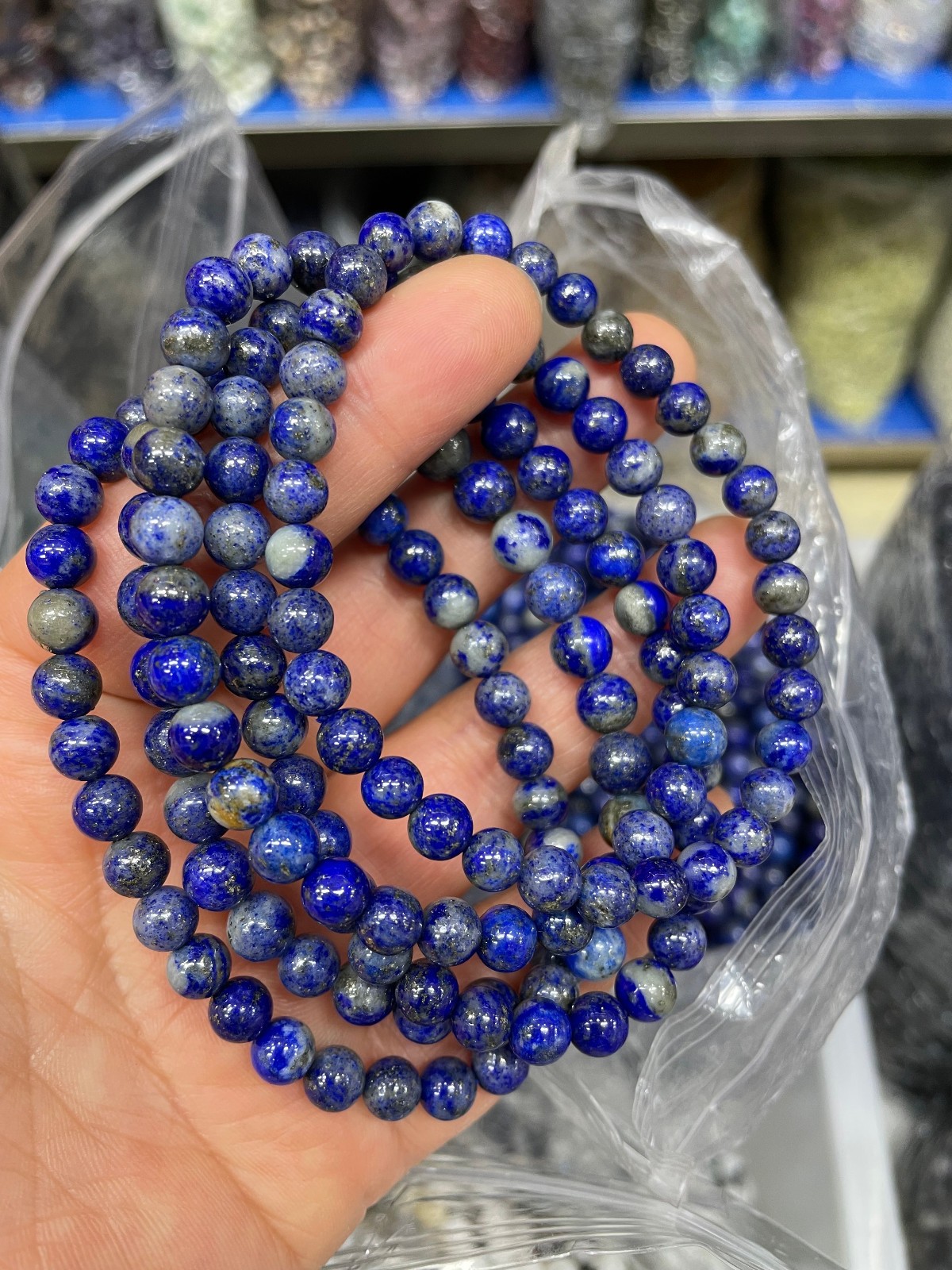 6mm 10pcs Wholesale Natural Lapis Lazuli Crystal Healing