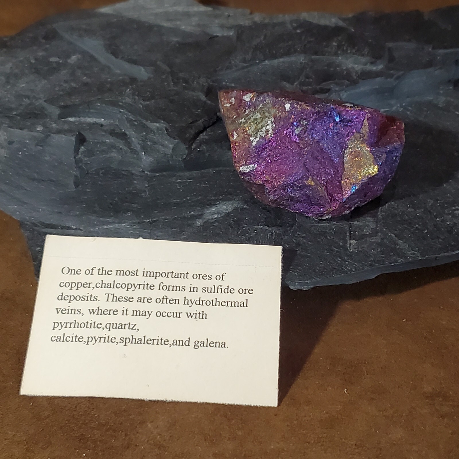 (M2) Iridescent Chalcopyrite From Mexico 2.25×1.5×0.75Inches