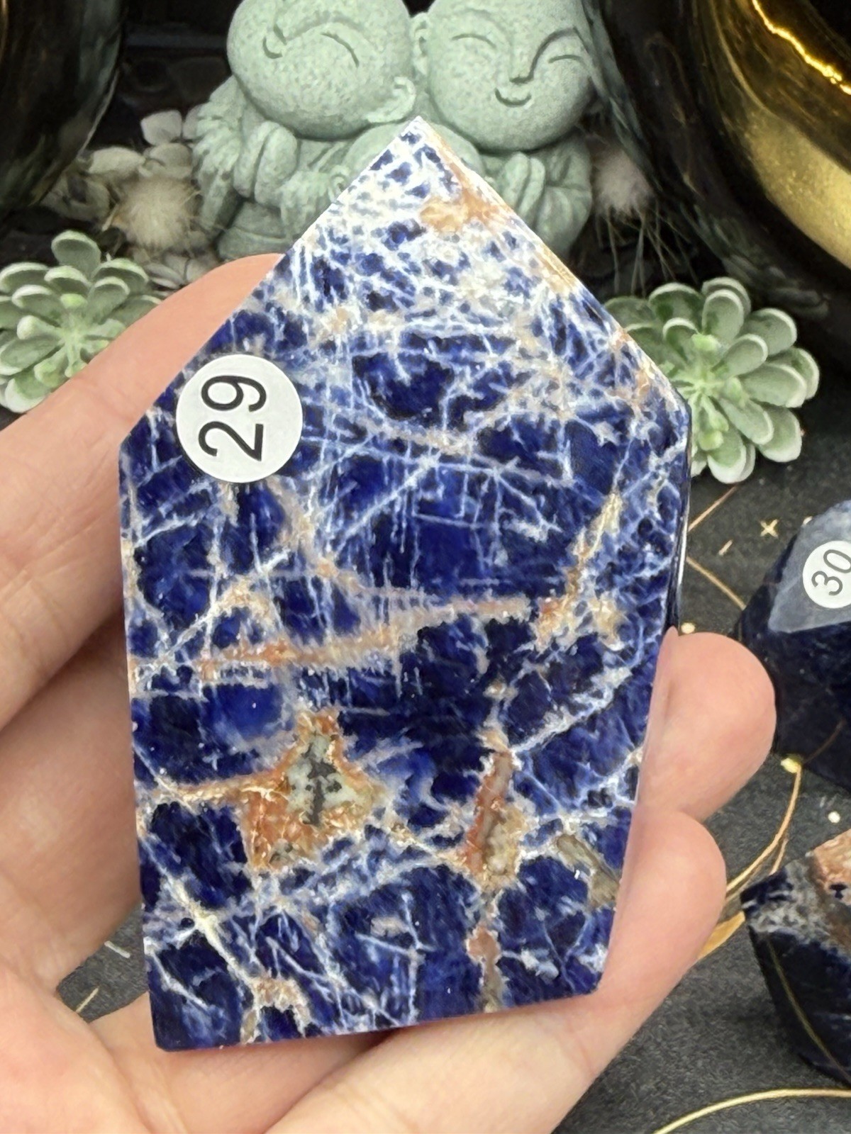 Natural Sodalite Freeform HQ Polish really nice! Free shipping