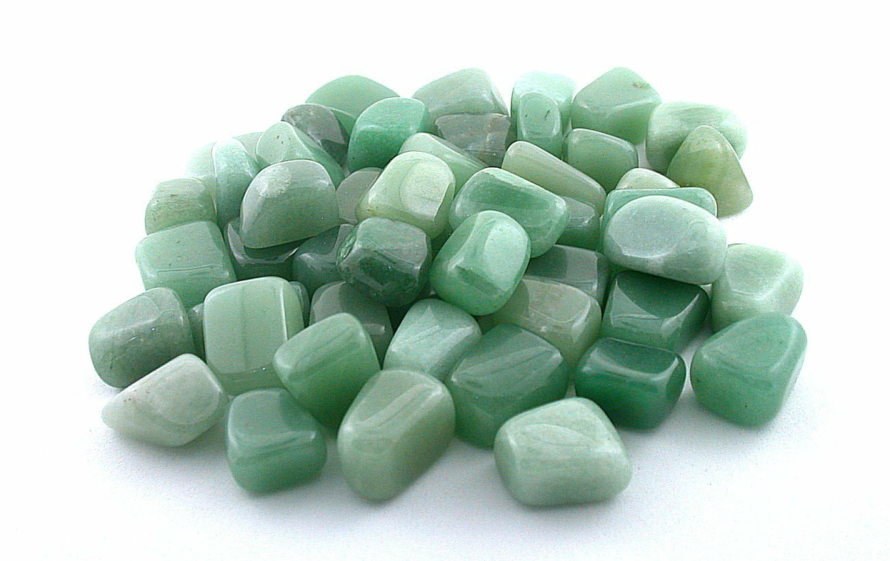 1/2 Pound Green Aventurine Tumble Polish Polished 1/2 To 9/10 Inch Gemstone T22