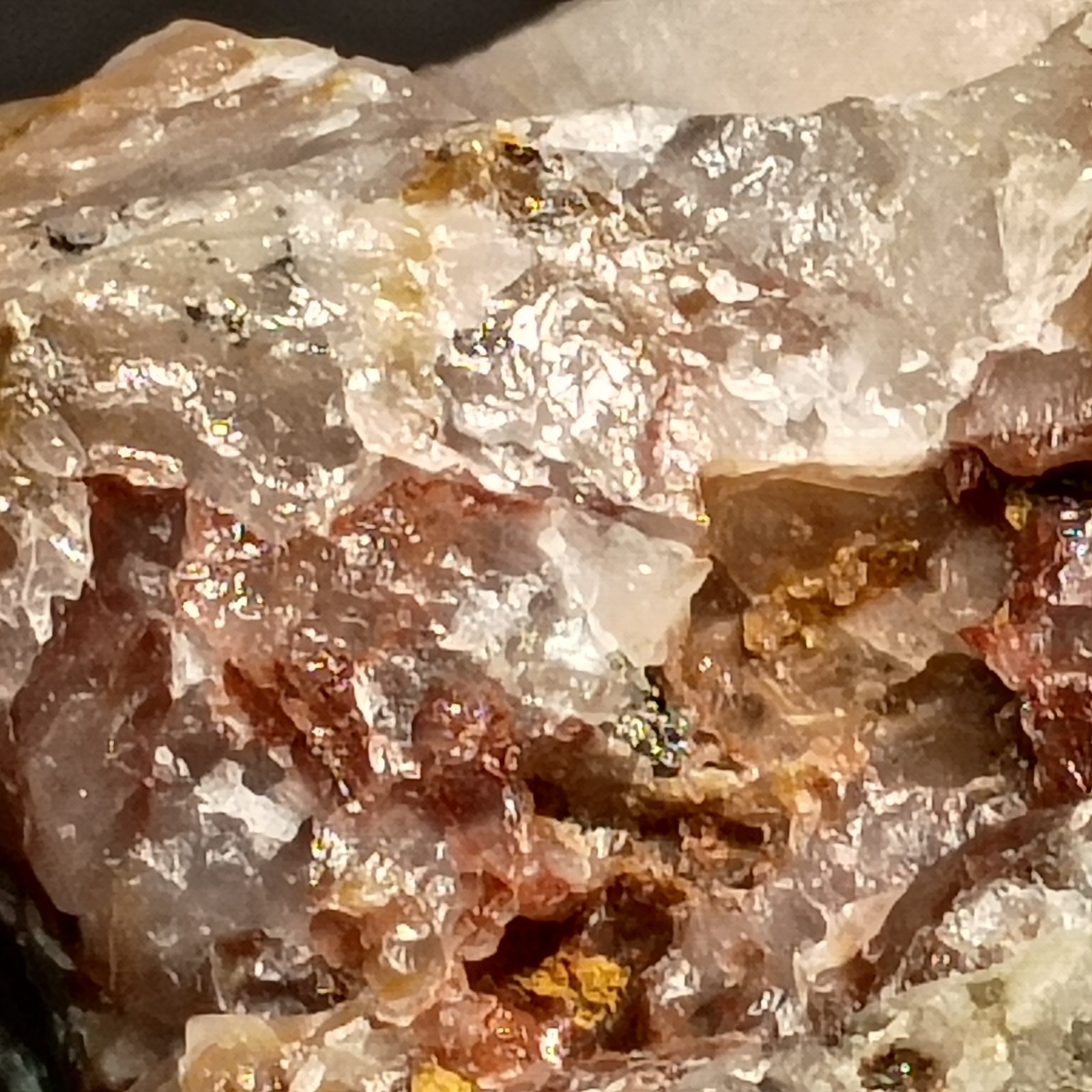 104g Quartz & Massive Topaz Crystal Silver Mines MO Historic Byrd Collection