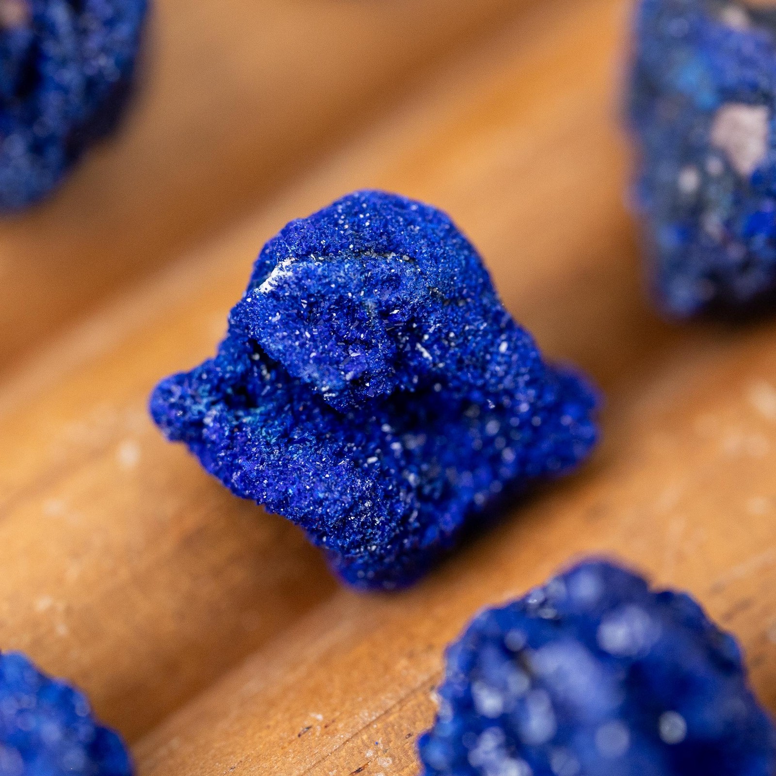 Azurite Cluster Natural Mineral Specimen Raw Crystal Collector Stone Gift Decor