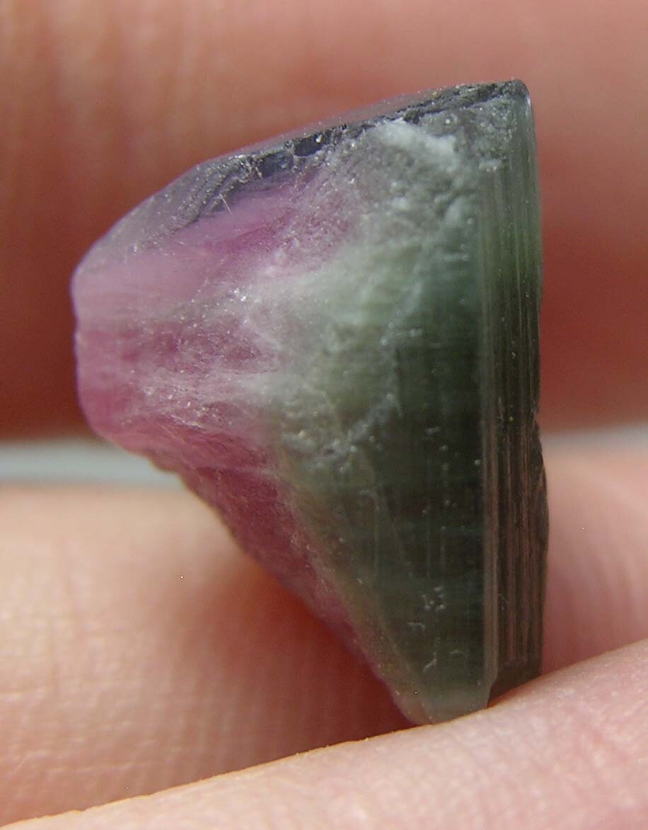 11.00ct Afghan 100% Natural Watermelon Tourmaline Crystal Specimen 2.20g 16.00mm