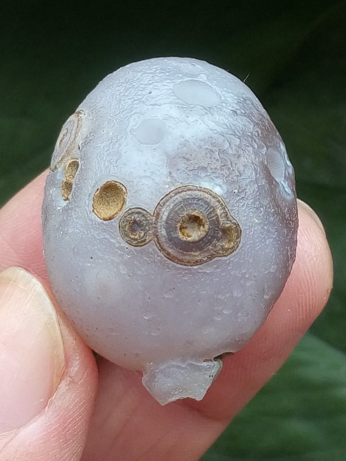 36mm Beautiful Natural agate Gobi agate eye agate stone cute collection
