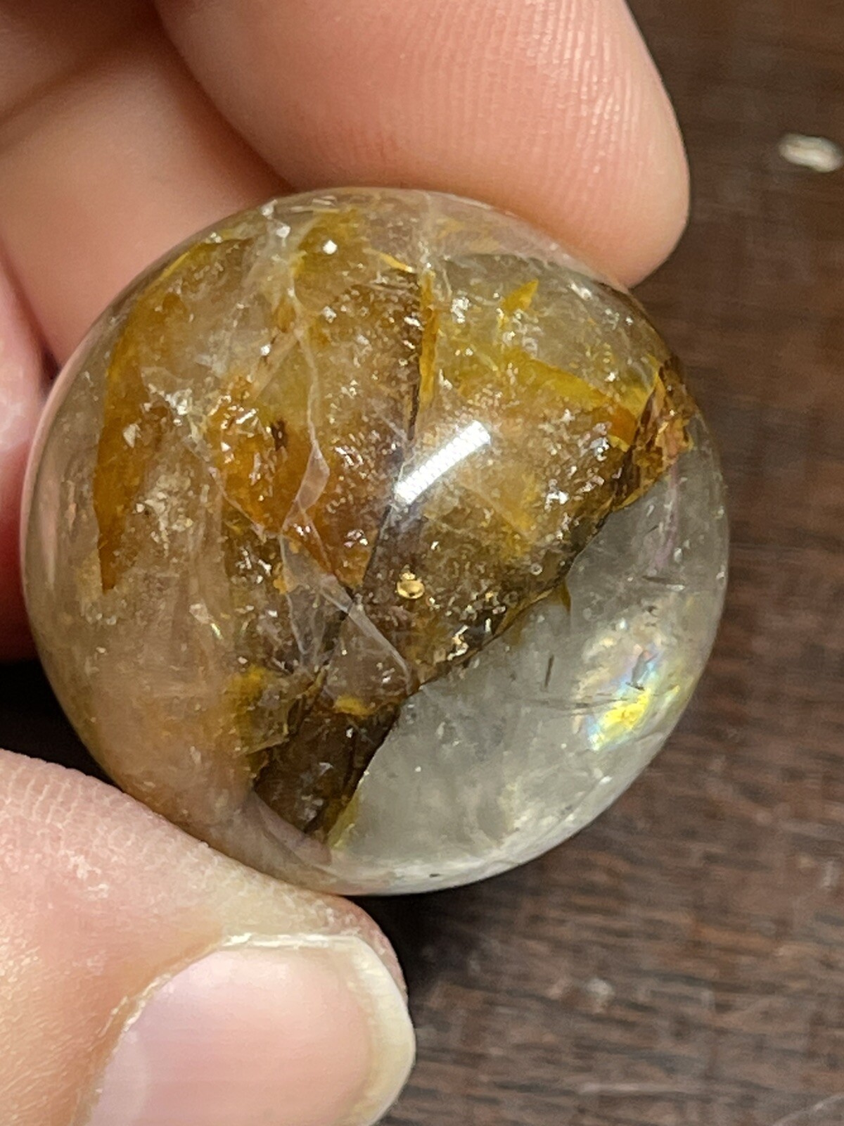 Golden Healer Mini Sphere Ball Orb Marble 26.5mm 23g