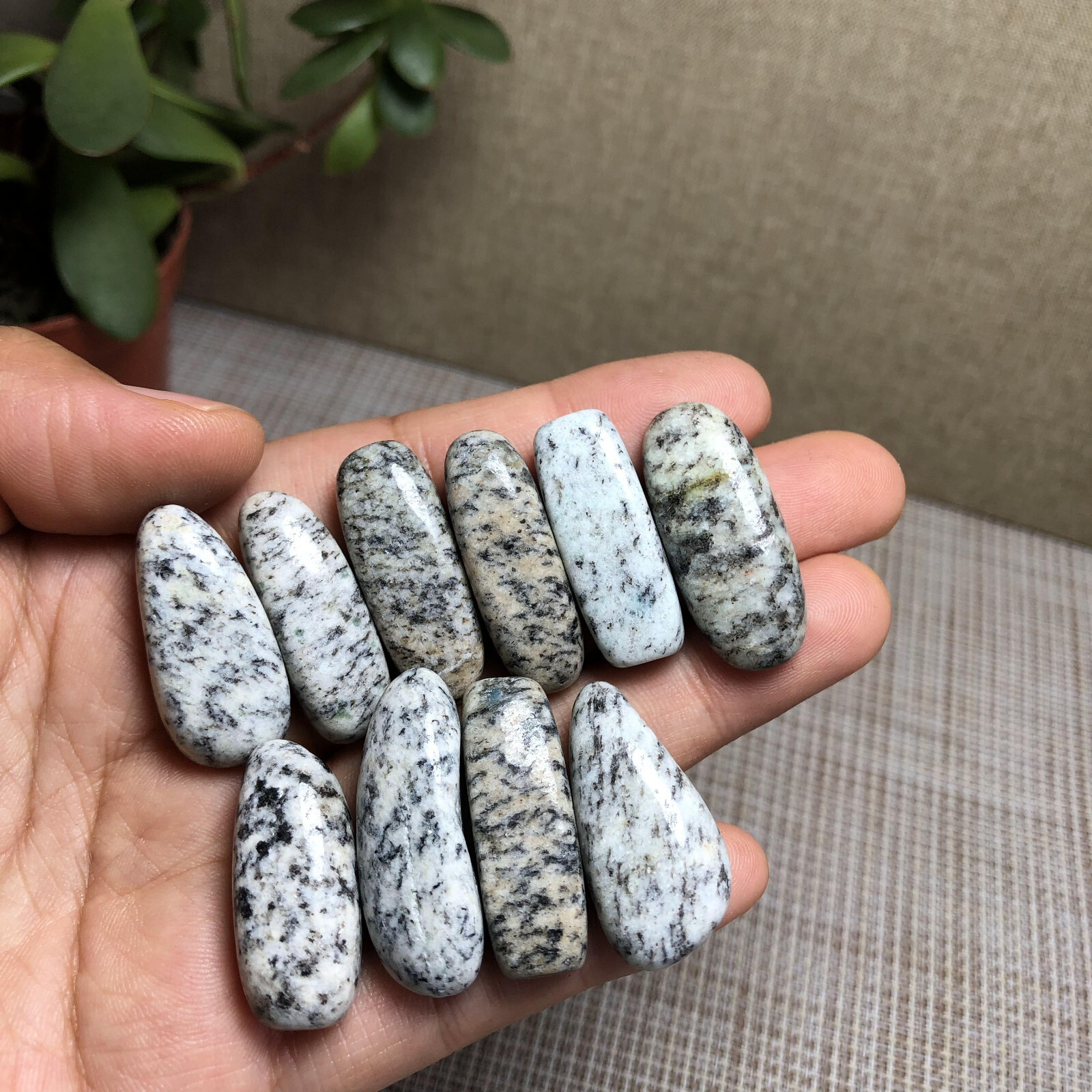 10Pcs NATURAL k2 gemstone crystal Polish specimens Tumbled 66g A3022