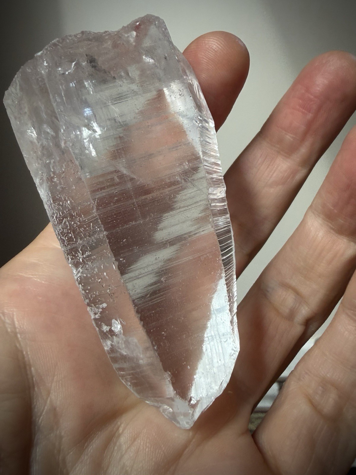 Lemurian Quartz Crystal Optical Quartz Self Healed Quartz Brazil Crystal