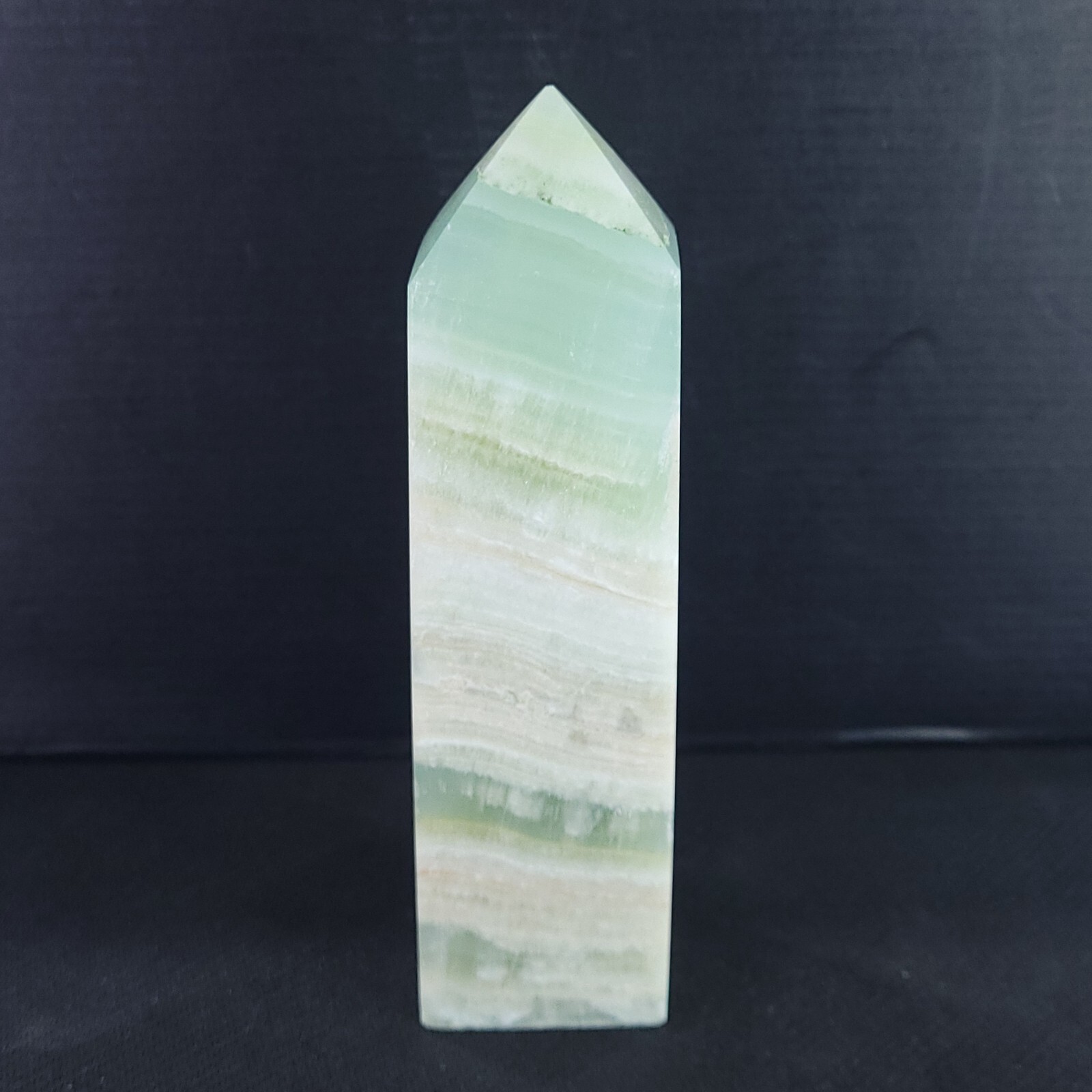 Green Banded Carribean Calcite Tower