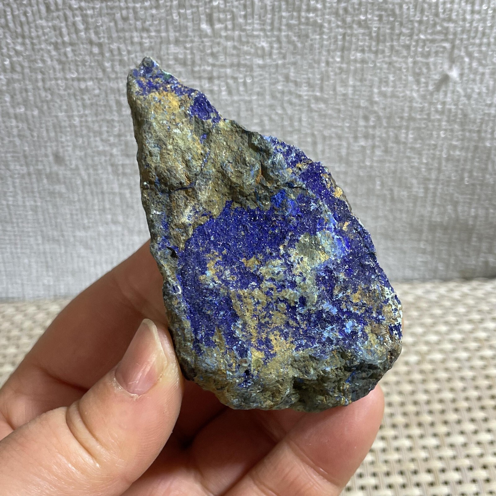 98g blue copper ore quartz malachite crystal mineral specimen
