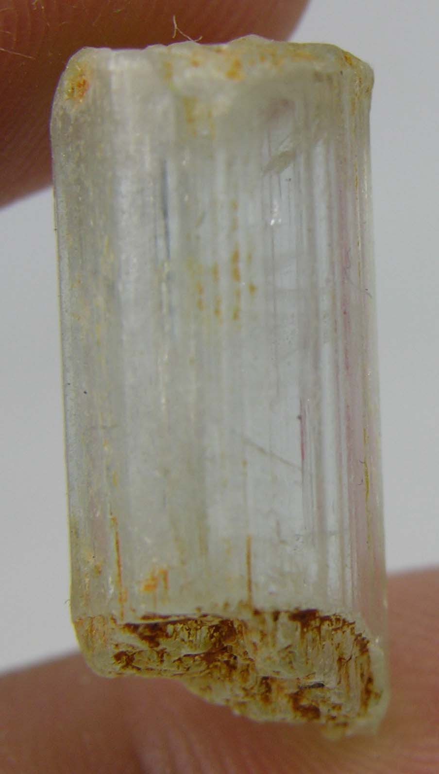 16.00ct Pakistan 100% Natural Terminated Top Aquamarine Crystal Specimen 3.20g