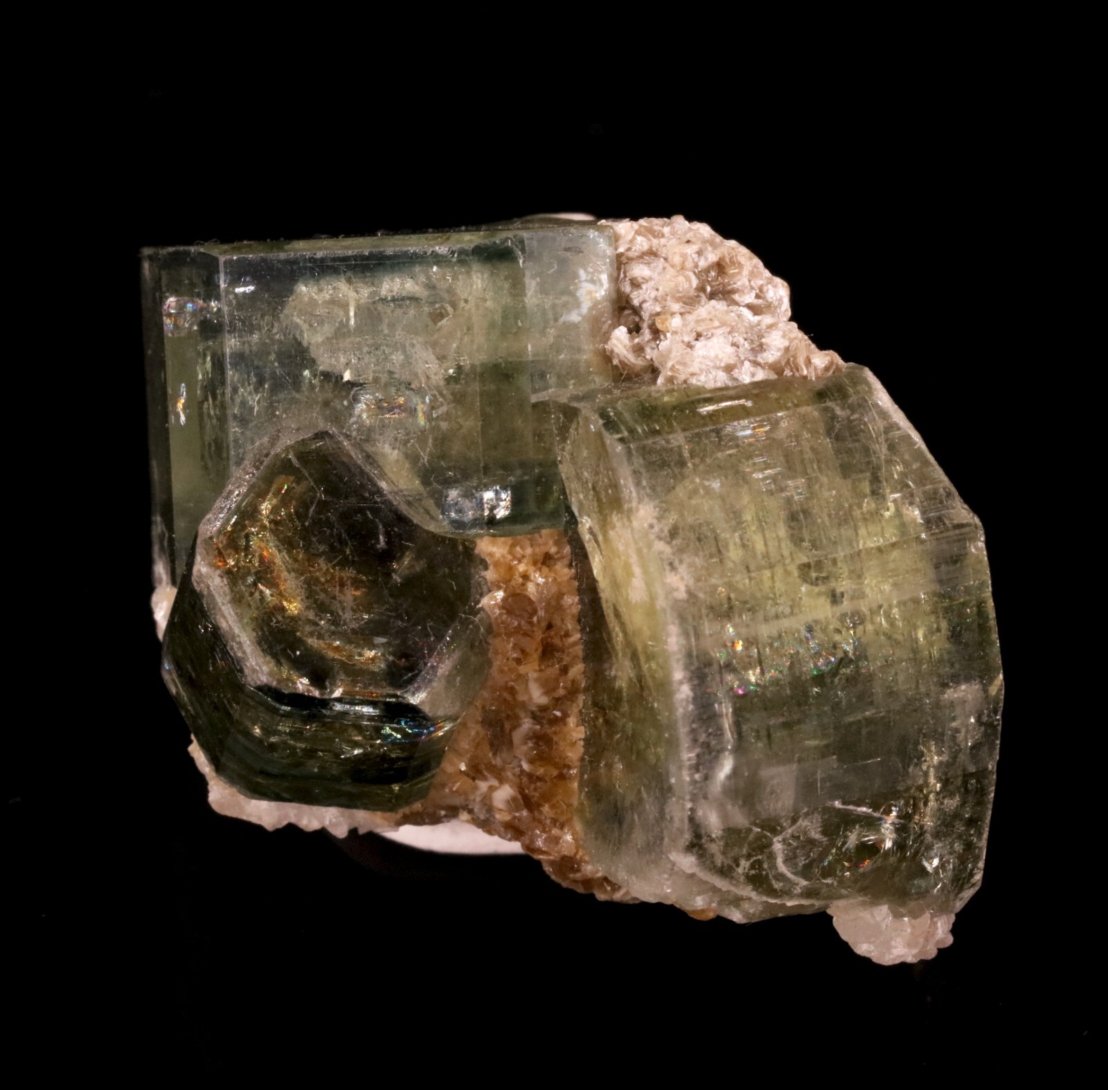 Lovely Zoned Fluorapatite Crystal Cluster – Panasqueira Mine, Portugal!