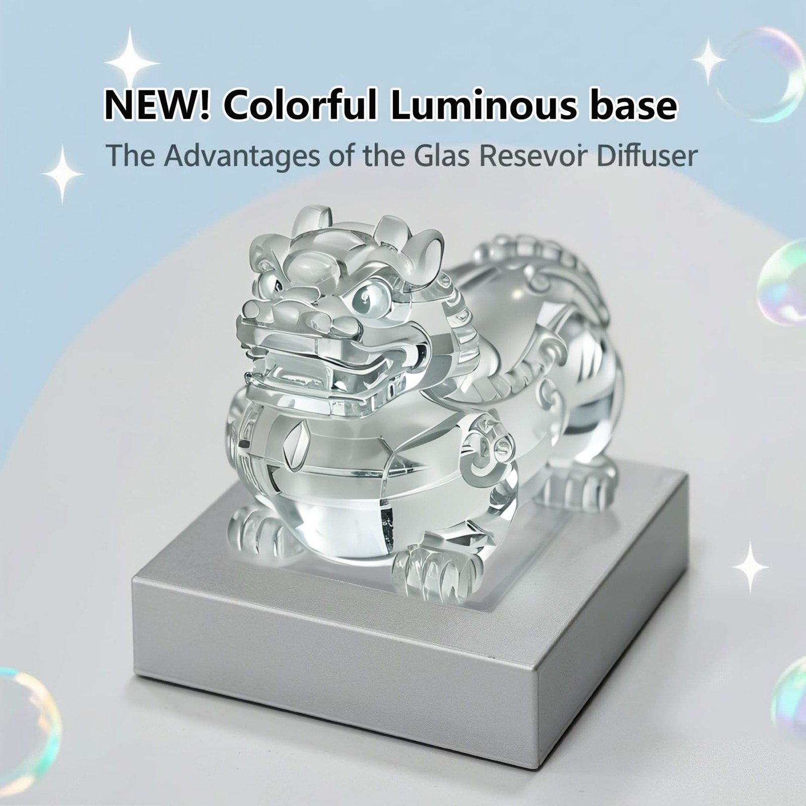2PCS LED Lighted Base for Glass Art, 7-Color Changing Square Display Pedestal…