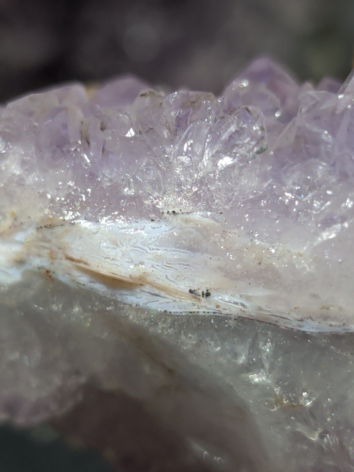 Amethyst Lavender w/ Flower Like Formations Crystal Specimen (3.7oz)