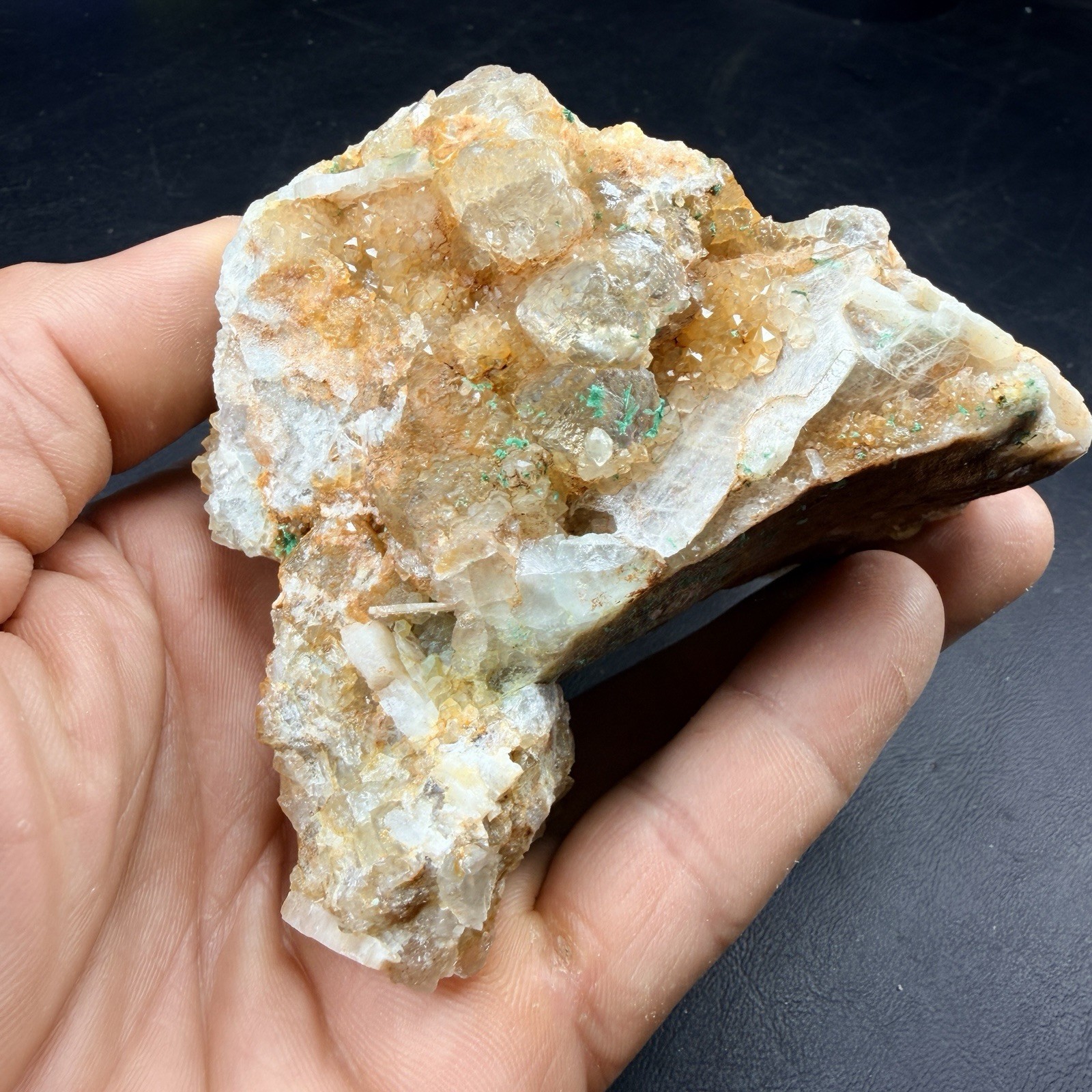 Fluorite Crystal Cluster Brochantite Quartz Crystals / New Mexico *VIDEO*