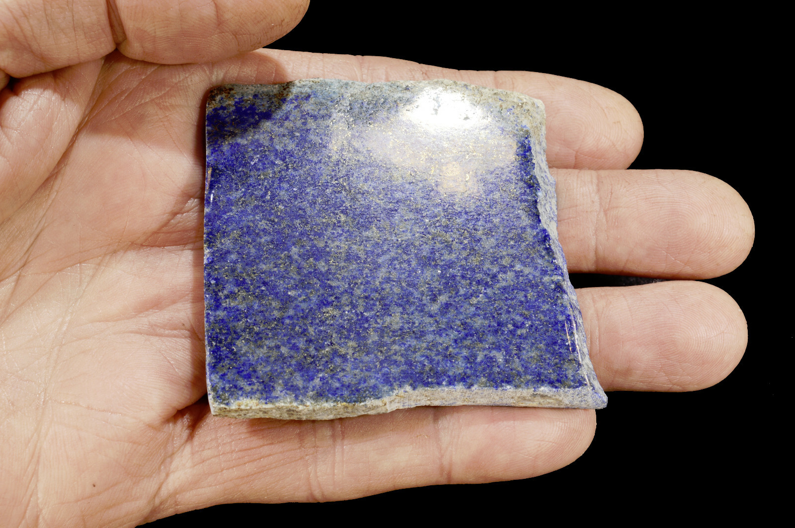 LAPIS LAZULI Slice 2 1/2″ x 2 1/2″ AAA Grade Polished Slab Rock Mineral Gemstone