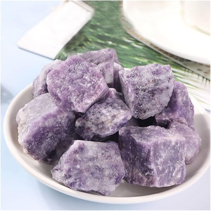 Raw Lepidolite Crystal Healing Crystal Rock Specimens Gift Home Decor 1Pcs