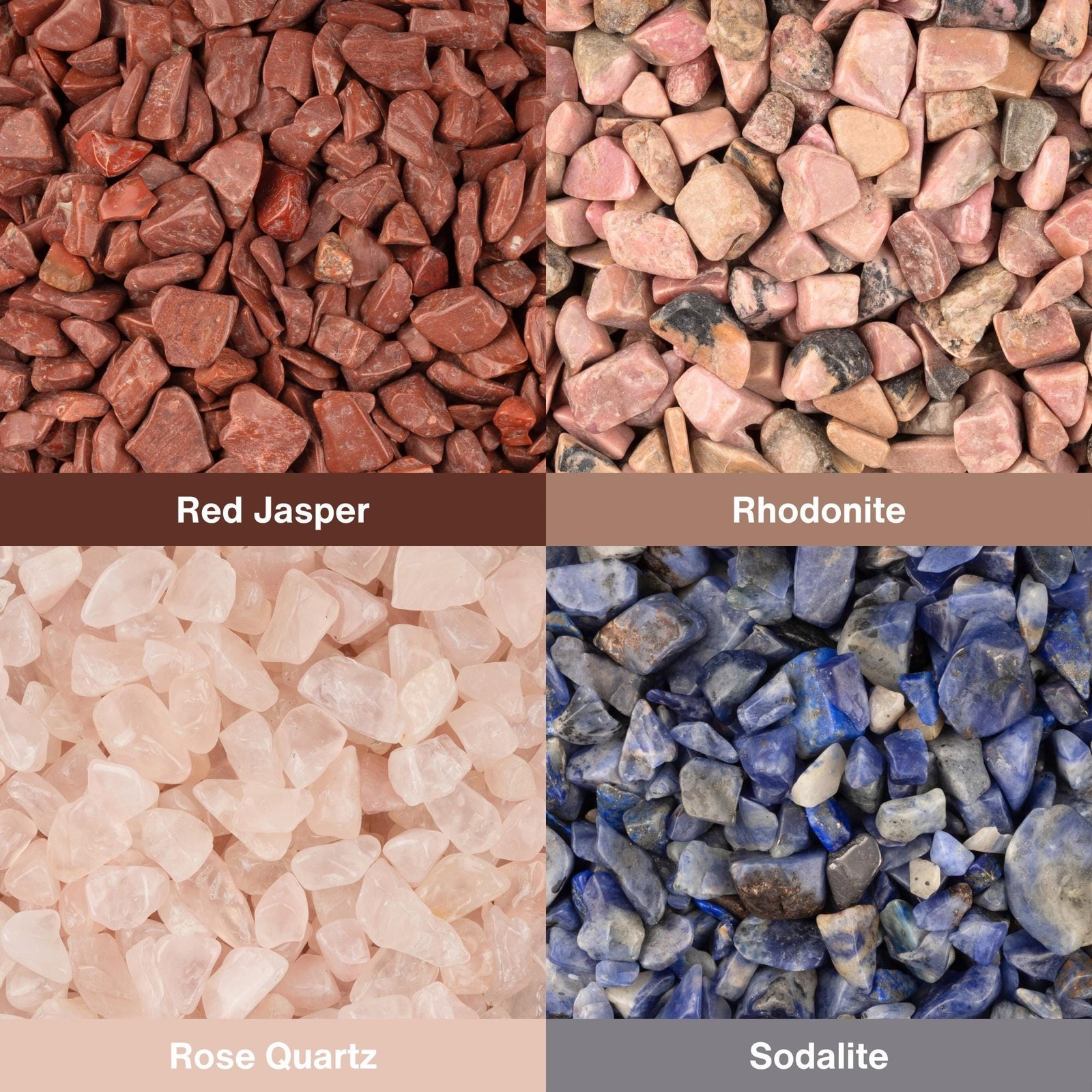 Crystal Chips 5-10mm, Mini Tumbled Crystals for Candle, Jewelry, Grids, 1 oz bag