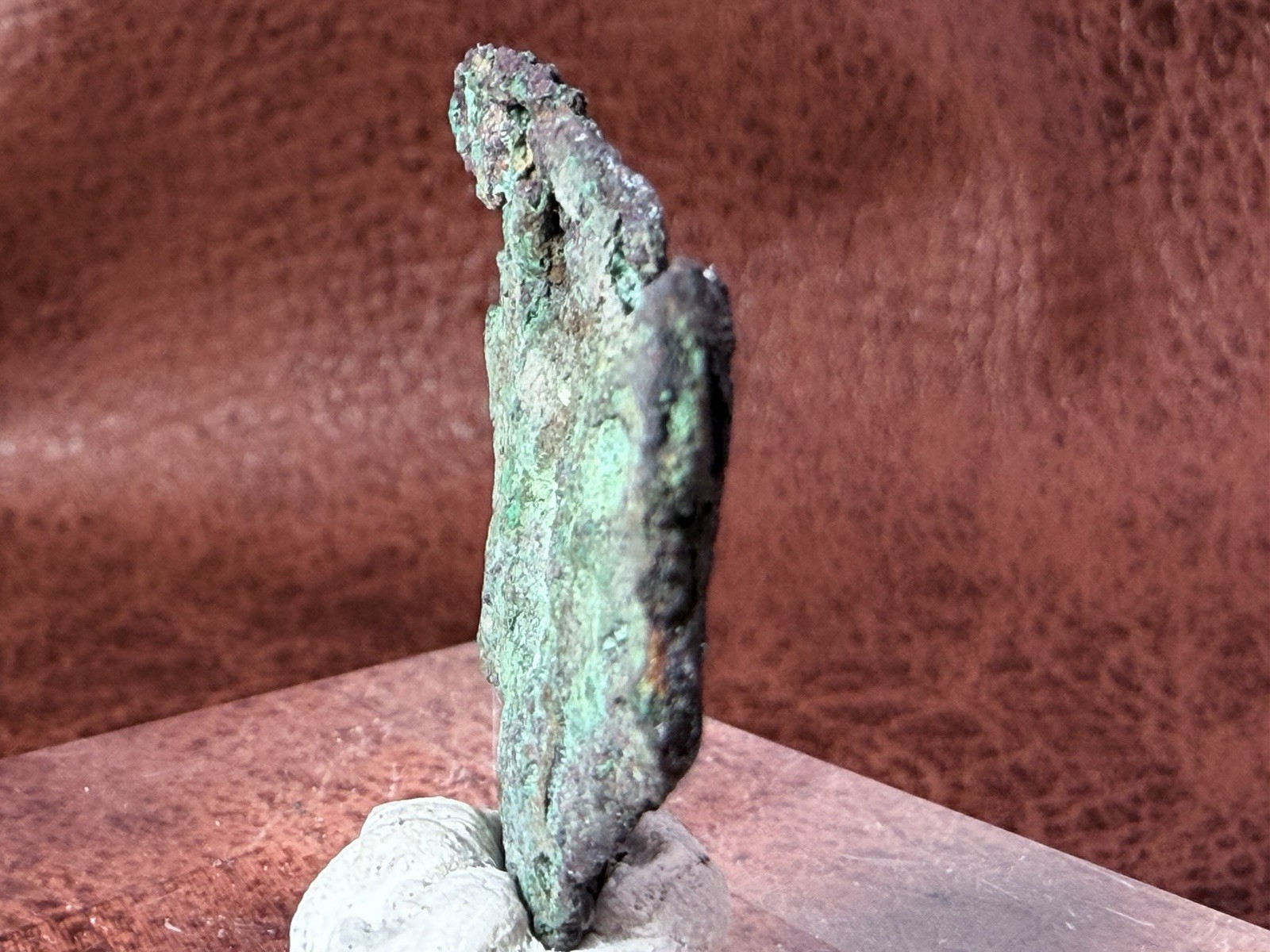 Natural Oxidized Green Glacial Float Copper with Buffed Finish, Michigan 12g