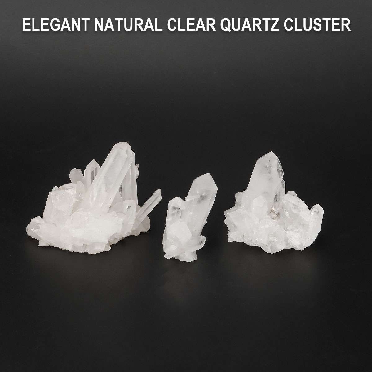 50-150g Natural White Clear Quartz Crystal Cluster Rock Stone Specimens Reiki