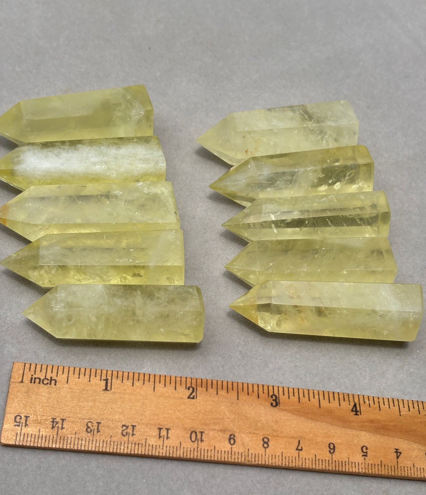 10pcs Lot 2” Citrine Point Natural Quartz Crystal Healing Obelisk Wands