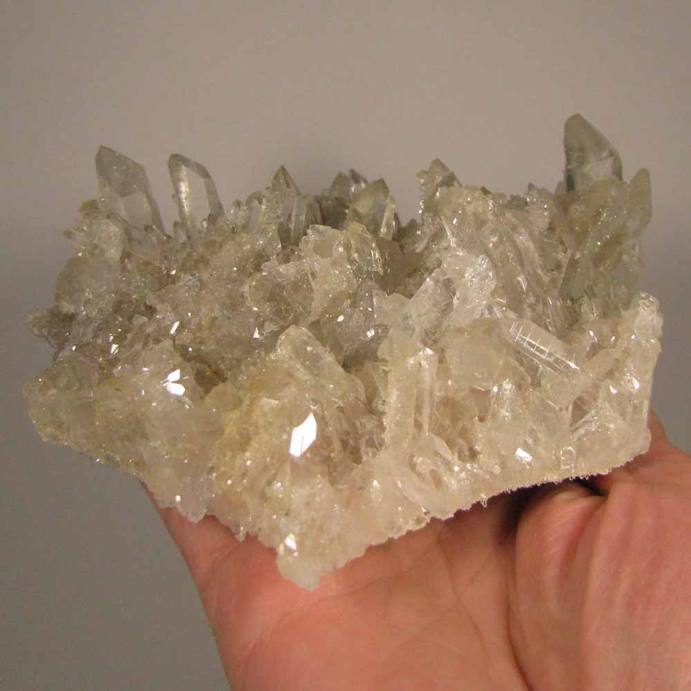 5.7″ Clear QUARTZ Crystals Cluster – Mt. Ida, Arkansas – 1.4 lbs.
