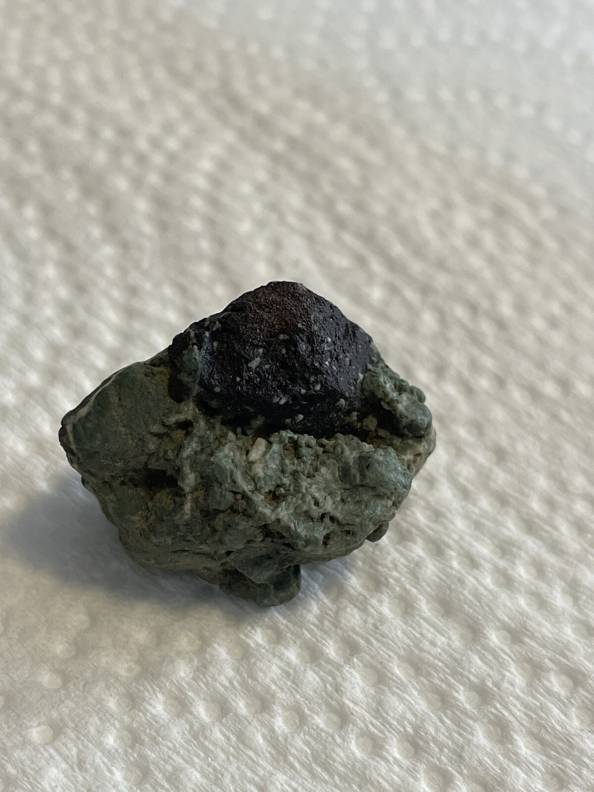 Neptunite Embedded In Blue/green Schist Ore