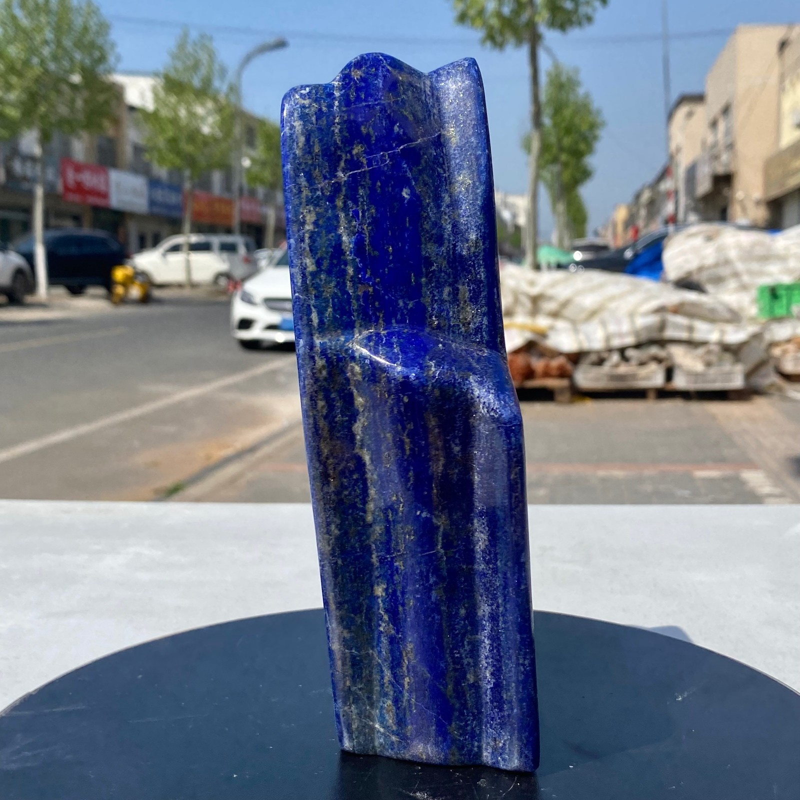 7.71LB Natural Stone Lapis Lazuli Freeform Polished Crystal Mineral Specimen