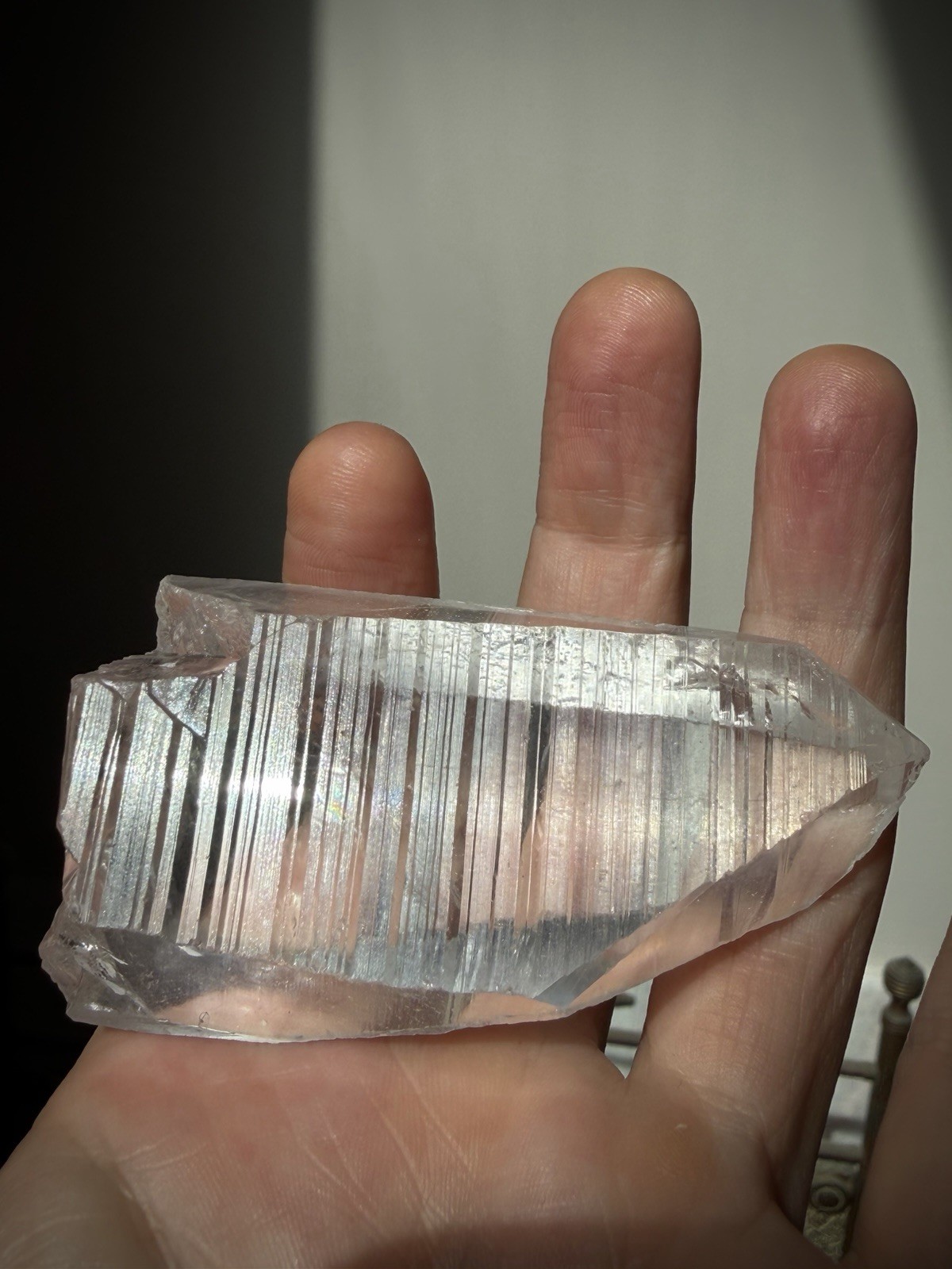 Lemurian Quartz Crystal Optical Quartz Self Healed Quartz Brazil Crystal