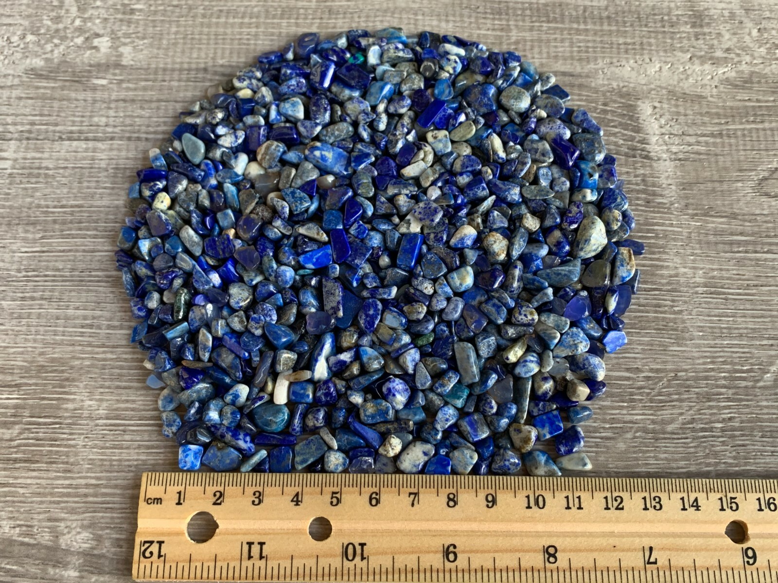 Grade A++ Lapis Semi Tumbled Gemstone Mini Chips 6 – 18 mm, Wholesale Bulk Lot