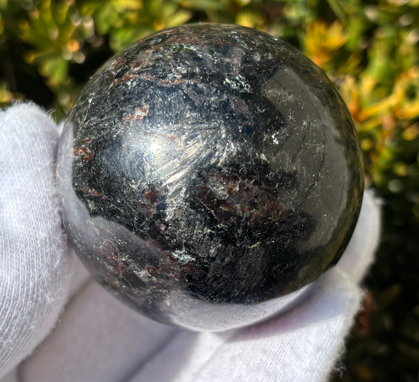 USA SALE 343g “LOT ARFVEDSONITE” ANTHO PHYLLITE SPHERES SPHERE 1.92″ & 1.87″