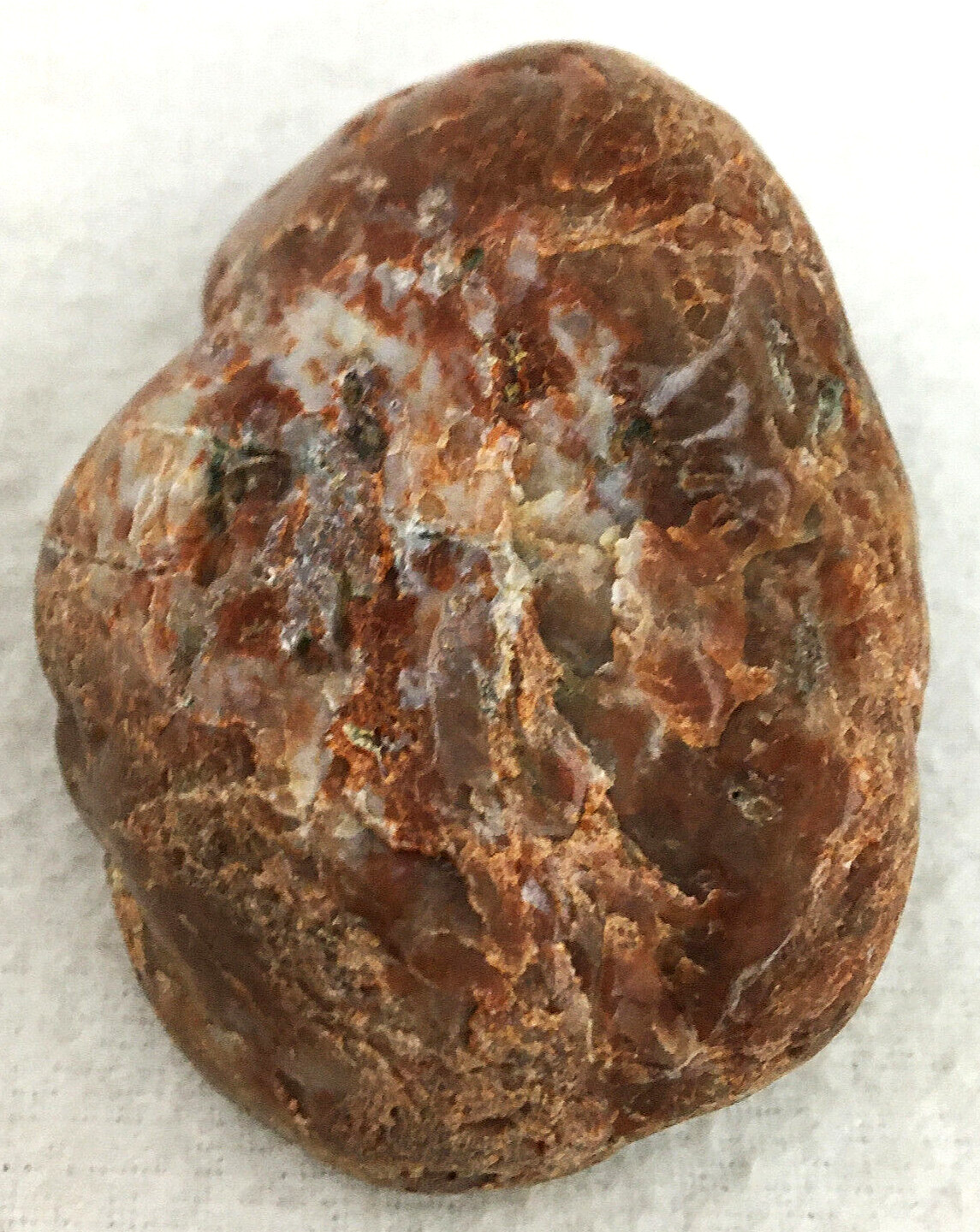 Lake Superior Agate “Paint Peeler” 2 3/8″ X 1 3/4″ X 1″ W/1 Smooth Side 3 oz