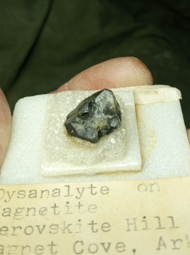 Old Collection Dysanalyte on Magnetite Magnet Cove Arkansas Perovskite Hill