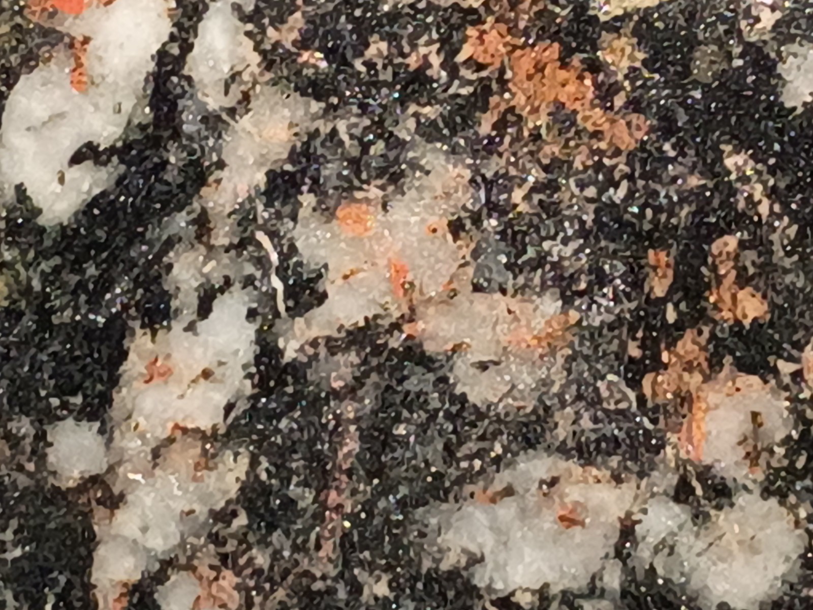 918g Pilot Knob Magnetite Pyrite Chlorite Amphibole Ore Iron County MO Slab