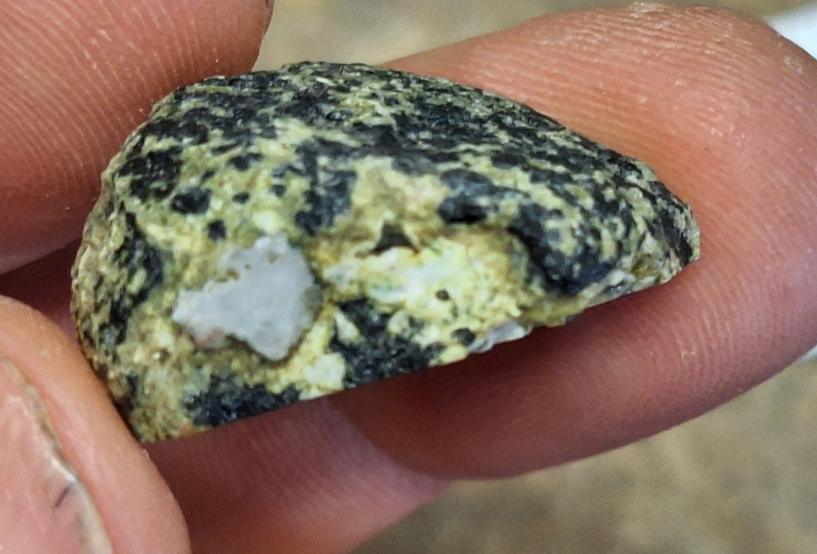Copper Replacement Agate In Greenstone – Wolverine #2 Copper Mine – Michigan