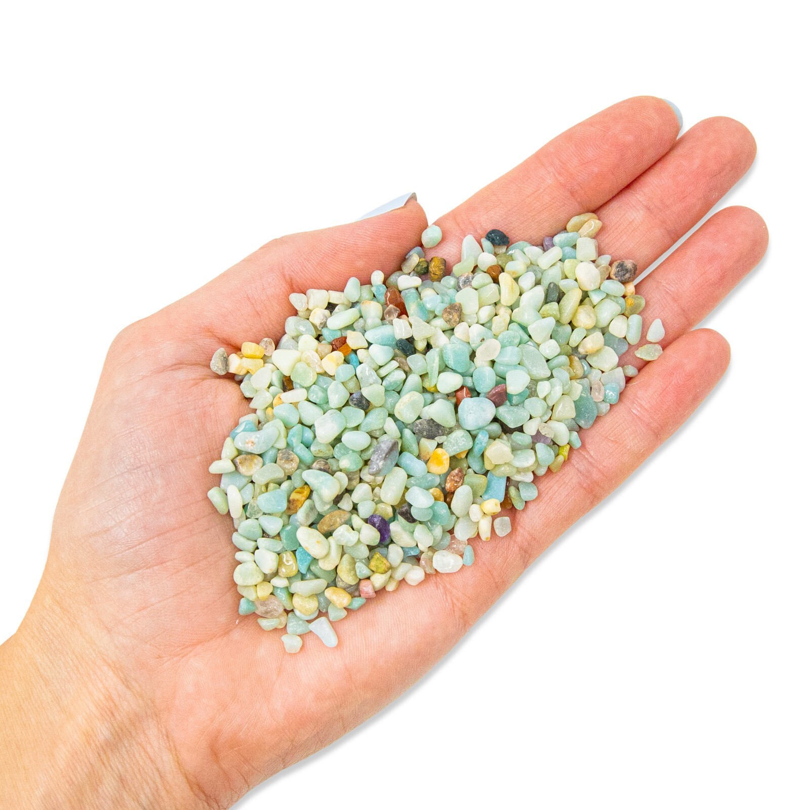 Tumbled Amazonite Crystal Chips Bulk Gemstone Undrilled Beads Natural Stones