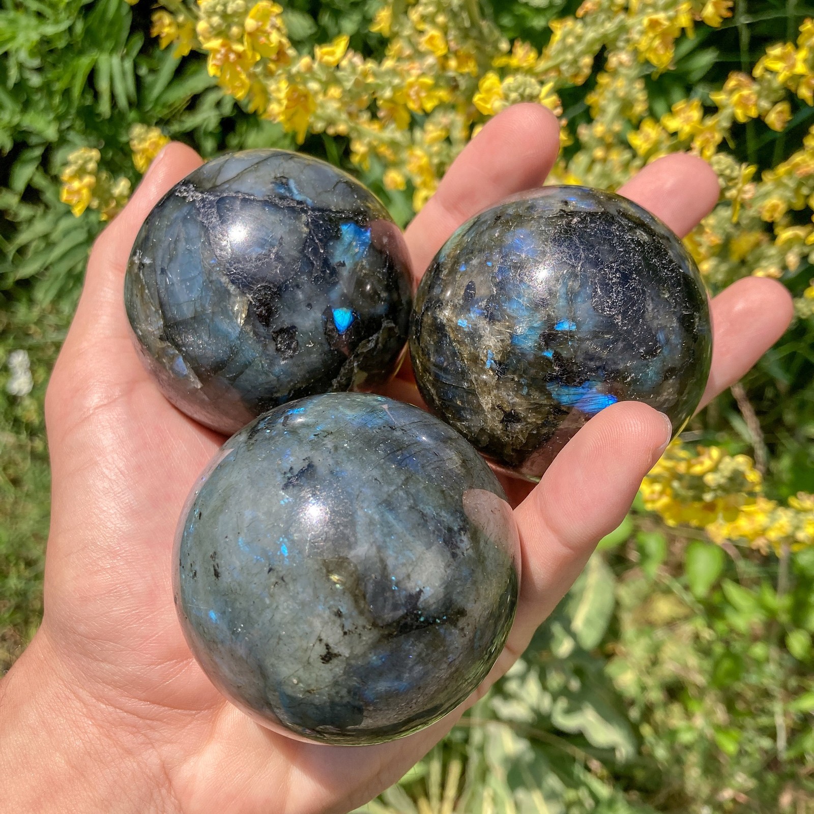 Blue Labradorite Sphere / Psychic Powers / Clairvoyance / Telepathy / Prophecy